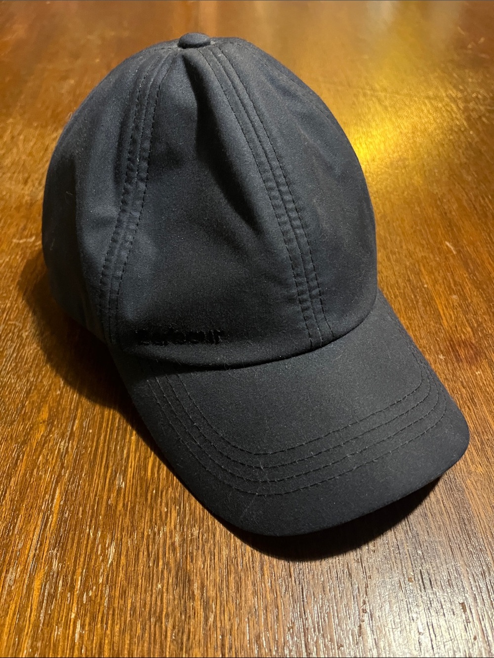 Barbour Waxed Canvas Navy baseball cap
